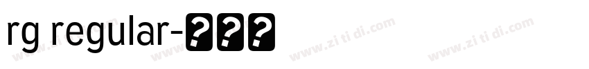 rg regular字体转换 rg regular字体转换